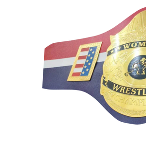 Ceinture de championnat de lutte pour femmes, design drapeau américain, plaquée or, édition de collection sportive personnalisée - Product Image 3