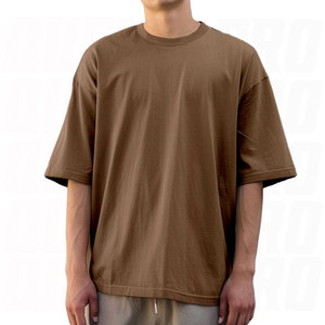 T-shirt graphique surdimensionné personnalisé de haute qualité, coupe ample, tendance, pour homme, avec logo imprimé sur mesure, style streetwear décontracté - Product Image 2