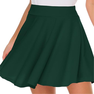 Wholesale Women's Comfortable Tennis <b>Skirt</b> <b>Black</b> Color Mid Waist Double Layer Sports Short Tennis <b>Skirt</b> With OEM Service - Product Image 2