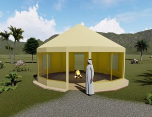 Carpa Redonda Tipo Majlis, Inspirada en Diseños Árabes, Mongólicos y Turcos – Carpa de Camping Impermeable, Ignífuga y para Todo Tipo de Clima - Product Image 5