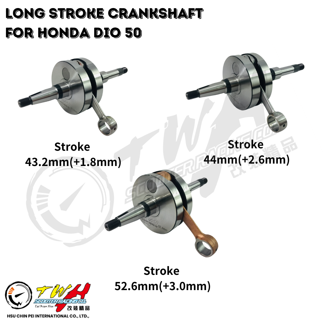 TWH Dio レーシングモーターサイクル ストローク43.2mm フルメタルクランクシャフト ホンダ AF17 AF18 AF27 AF28用|  Alibaba.com