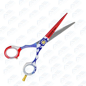 Tijeras de corte de pelo de diseño personalizado, tijeras de peluquero afiladas de acero inoxidable con tornillo elegante, peluquería profesional - Product Image 5