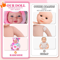 Poupée réaliste en tissu doux de 17 pouces Babeside Lyle, poupée bébé réaliste avec accessoires en peluche arc-en-ciel