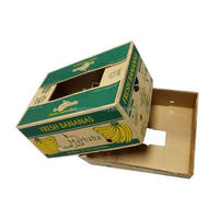 Boîte en carton ondulé 5 plis personnalisée pour bananes, emballage recyclable pour fruits et légumes frais, boîte d'expédition