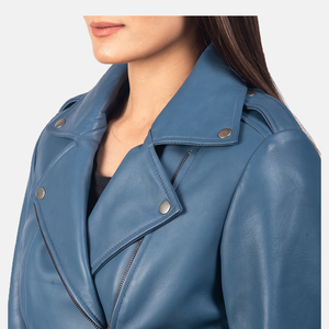 Chaqueta de Piel de Oveja para Mujer, Última Moda, Transpirable, Antiarrugas, Impermeable, Ecológica, de Primera Calidad, Ligera, con Rayas Invernales - Product Image 5