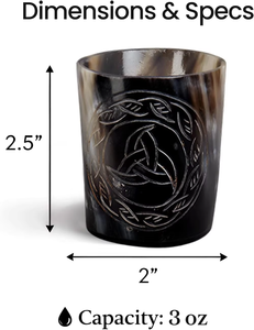 REHMAN CRAFT - Vaso Ecológico Hecho a Mano con Cuerno de Búfalo Real y Forma Natural - Product Image 3