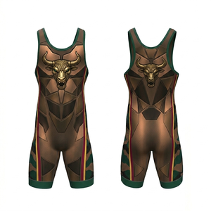 Uniforme de Lucha Premium 2026, Fabricante de Singlets de Lucha Libre, Ropa de Compresión Personalizada para Equipos de MMA, Venta al Por Mayor OEM, Uniforme de Combate Sublimado - Product Image 4