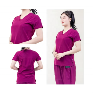 Conjunto de Uniforme Médico con Cuello en V Elegante para Hombres y Mujeres, ODM/OEM, Antiempañamiento, Fabricante, Buena Calidad - Product Image 5