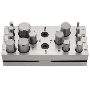 Juego de cortadores de discos con 14 punzones y herramienta de troquelado para cortar discos o monedas metálicas redondas con precisión de 3 a 16 mm usando un metal blando - Product Image 2