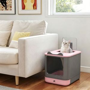 Lettiera per Gatti Regolabile 17.5 X 13.6 X 15.9 Pollici con Accessori Premium - Product Image 4