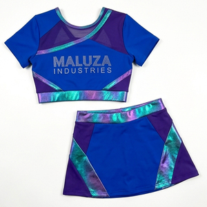 Uniformes de Animadoras Personalizados Transpirables de Secado Rápido al por Mayor, Ropa Deportiva para Equipos de Animadoras, Conjuntos de Baile para Espectáculos - Product Image 3