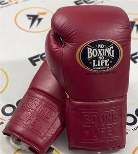 Guantes de Boxeo Profesionales Hechos a Mano con Cuero Genuino, Cierre con Cordones para Entrenamiento y Sparring, Diseñados para - Product Image 2