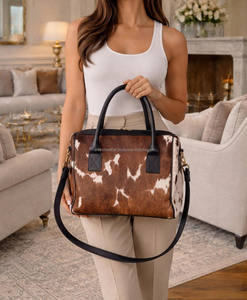 กระเป๋าถือหนังวัวแท้ขนสัตว์สุดหรูสำหรับฤดูร้อน กระเป๋าสะพายไหล่แฟชั่นสำหรับผู้หญิง คุณภาพสูง LHTB-0125 - Product Image 2