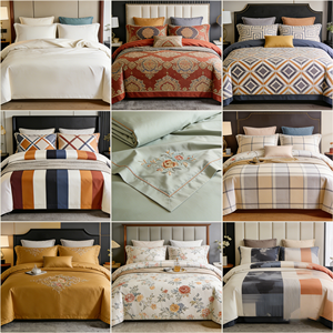 Wholesale Cheap 4 Piece comfort Soft Luxury Design Allseason <strong>Pillowcase</strong> Fitted Sheet Set for <strong>king</strong> <strong>Size</strong> Bed - Product Image 1