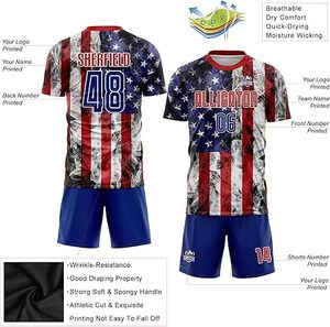 Uniforme de Fútbol de Último Diseño 100% Poliéster, Nuevo Estilo, Uniforme Profesional para Adultos, Calidad Premium, Color Personalizado, Secado Rápido - Product Image 3