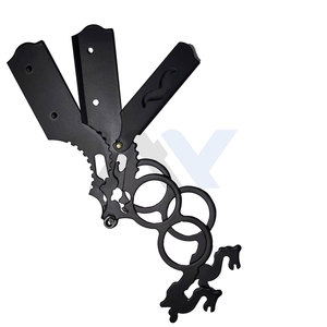 Navaja de Afeitar Profesional de Doble Hoja con Mango Ergonómico para Hombres, Navaja de Barbero Plateada y Negra de Primera Calidad, Calidad de Salón - Product Image 4