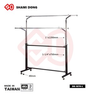 DR-107H-L-estante de ropa de Taiwán, Exhibidor de ropa, estante de tela - Product Image 1