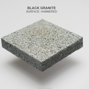 Carreaux de pierre naturelle de granit extérieur personnalisé gris noir poussiéreux avec surface d'ananas pour application en extérieur - Product Image 5