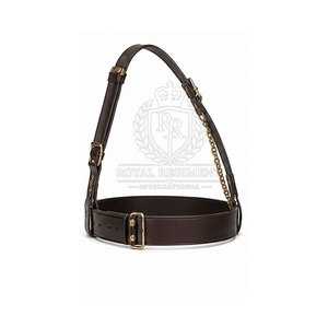 Ceinture Sam Browne en cuir avec design classique, boucle réglable et finition durable pour vêtements formels - Product Image 2