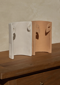 Terracotta <b>Wall</b> <b>Sconce</b> Minimalist Ceramic <b>Light</b> Fixture Handmade Rectangle Shape Indoor Home Decor Living Room Mount - Product Image 3