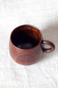 Premium Wooden Mug Handcrafted Solid Wood Coffee <b>Cup</b> Rustic Style Eco Friendly Drinkware for Home Cafe Restaurant Use - Product Image 2