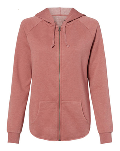 Sweat-shirt à capuche zippé personnalisé pour femme, en molleton, manches raglan, poche kangourou, style streetwear décontracté - Product Image 5
