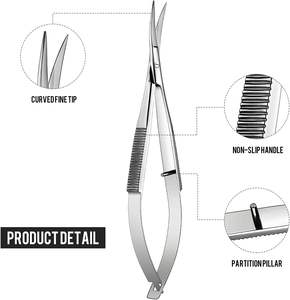 Ciseaux à ongles à ressort de haute précision pour l'élimination des cuticules et des peaux mortes – Ciseaux de manucure à action à ressort de qualité supérieure - Product Image 2