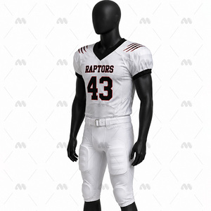 Ensemble d'uniformes de football américain personnalisés, séchage rapide, respirant, maillot d'équipe pour adultes, taille plus - Product Image 2