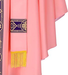 Chasuble et étole sur mesure 2026 pour l'Église catholique – Vêtements liturgiques brodés de haute qualité pour prêtre ou père – Tenue uniforme - Product Image 2