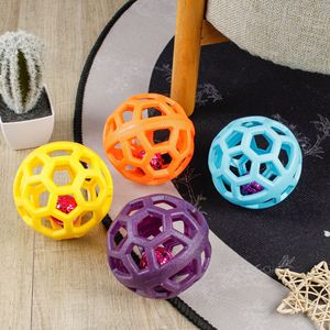 Dogs Pet Hollow Training Toy Balls TPR Rubber <b>Bells</b> Attractive Fun Playtime Accessories 9cm(Can Provide Quick Ship) - Product Image 1