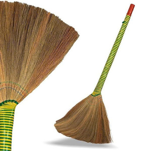 Balai en herbe naturelle écologique de qualité supérieure, longueur 40-41 pouces, authentique balai en herbe asiatique fait à la main par Eco2go Vietnam - Product Image 6