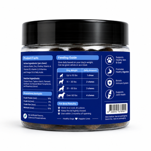 Masticables Blandos Multivitamínicos de Marca Privada para Perros, Cachorros y Gatos, Vitaminas y Minerales, Apoyo Inmunológico, para la Piel, el Pelaje, las Articulaciones, los Huesos y la Energía, Sin Granos - Product Image 2