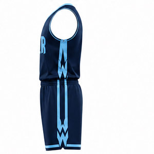 Ensemble d'uniformes de basket-ball professionnels avec impression par sublimation, panneaux en mesh respirant, coupe athlétique performante - Product Image 5