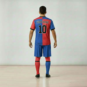 Uniforme de Fútbol Personalizado de Alta Calidad, 100% Poliéster, Impresión por Transferencia de Calor, Transpirable, de Secado Rápido, Unisex para Adultos - Product Image 3