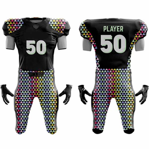 Uniforme de football américain de haute qualité à prix raisonnable, 100% polyester, imprimé par sublimation, couleur personnalisée, logo, football national - Product Image 6