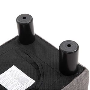 Poggiapiedi Moderno e Confortevole in Plastica e Tessuto per Soggiorno, Camera da Letto, Cucina, Hotel - Product Image 5