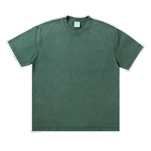 เสื้อยืดโอเวอร์ไซส์แบบยูนิเซ็กซ์ ผ้าคอตตอน 100% ทรงหนา ซักย้อมสีแบบวินเทจ สไตล์แอซิดวอช สำหรับผู้ชายและผู้หญิง ขายส่ง - Product Image 3