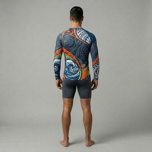 Camiseta de Compresión Sublimada para Hombre, Diseña Tu Propia Camiseta Sublimada, Camiseta Deportiva Personalizada con Estampado Sublimado - Product Image 2