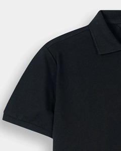 T-shirt décontracté respirant 100 % coton pour homme, manches courtes, col tricoté, logo personnalisé brodé, vente en gros, OEM - Product Image 5