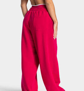 Pantalones Deportivos de Felpa de Algodón para Mujer, con Logotipo Personalizado, Lisos, de Corte Recto, Anchos y Holgados, para Otoño, Deportes y Gimnasio - Product Image 5