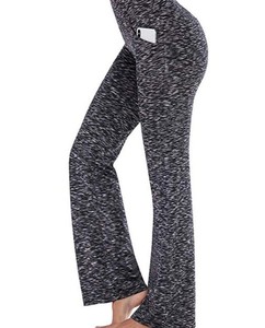 Comfortable Elastic Women's High Waisted Long Yoga Straight Pockets Casual Daily Leisure 100% Cotton Trousers/Leggings/Joggers - Product Image 5