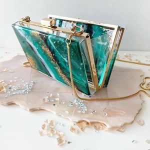 Handmade Animal Baby Gold resin Clutch Purse Flower Decoration Pattern <b>Collection</b> <b>Box</b> Clutch Bag for Craft Use - Product Image 4