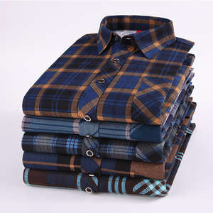 Chemise décontractée en flanelle pour homme 100% coton de haute qualité chemise formelle personnalisée à manches longues à la mode orientée vers l'exportation - Product Image 3