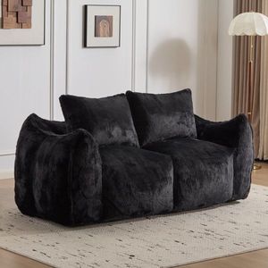 Ultra Soft Fluffy Loveseat <b>Bean</b> <b>Bag</b> <b>Sofa</b> Giant <b>Bean</b> <b>Bag</b> Couch for Adults Oversized Chase Lounge Chair for Indoor Living Room - Product Image 1