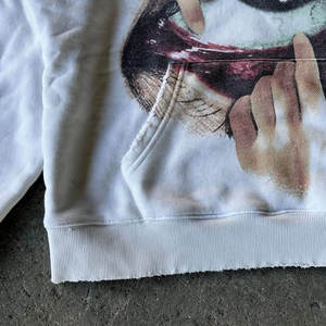 Sudadera con Capucha Blanca Extra Grande, de Algodón Grueso para Invierno, Ecológica, Transpirable, Estilo Urbano, para Hombre - Product Image 4