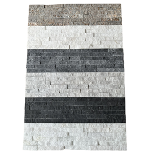 Ledger <b>Marble</b> Stone Tile 16 Rows Split Face Modern Waterproof Exterior Wall Cladding Durable Multi-Color Gray White Beige Black - Product Image 5