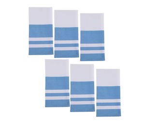 Serviettes de cuisine en coton rayées, rectangulaires, lavables en machine, chiffons à vaisselle tissés pour la cuisine - Product Image 4