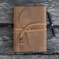Cuaderno de Cuero de Tapa Dura Estilo Vintage de Alta Calidad, Papel de Algodón Blanco, Diario para Escribir, Dibujar, Pintar, Regalo Perfecto