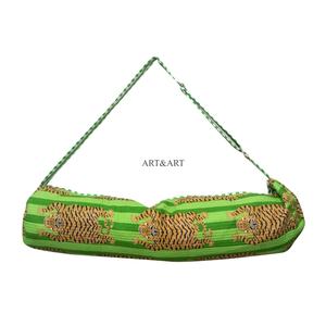 Sac de yoga unisexe en coton, tapis de sport décontracté, imprimé à rayures animales, écologique, avec sangle réglable, multifonctionnel, grand espace - Product Image 4