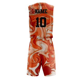 Conjuntos de Camiseta y Pantalones Cortos de Baloncesto Sublimados Personalizados, Uniformes de Baloncesto para Hombre de Secado Rápido - Product Image 2